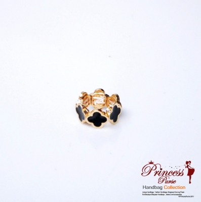 Designer Inspired Rounded Cross Shaped Stretch Ring